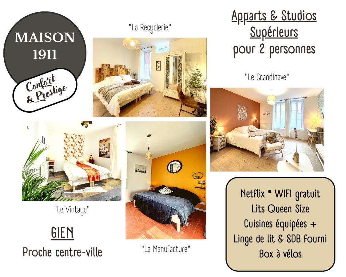 Studio La Recyclerie - Maison 1911 - Confort & Prestige Gien Kültér fotó